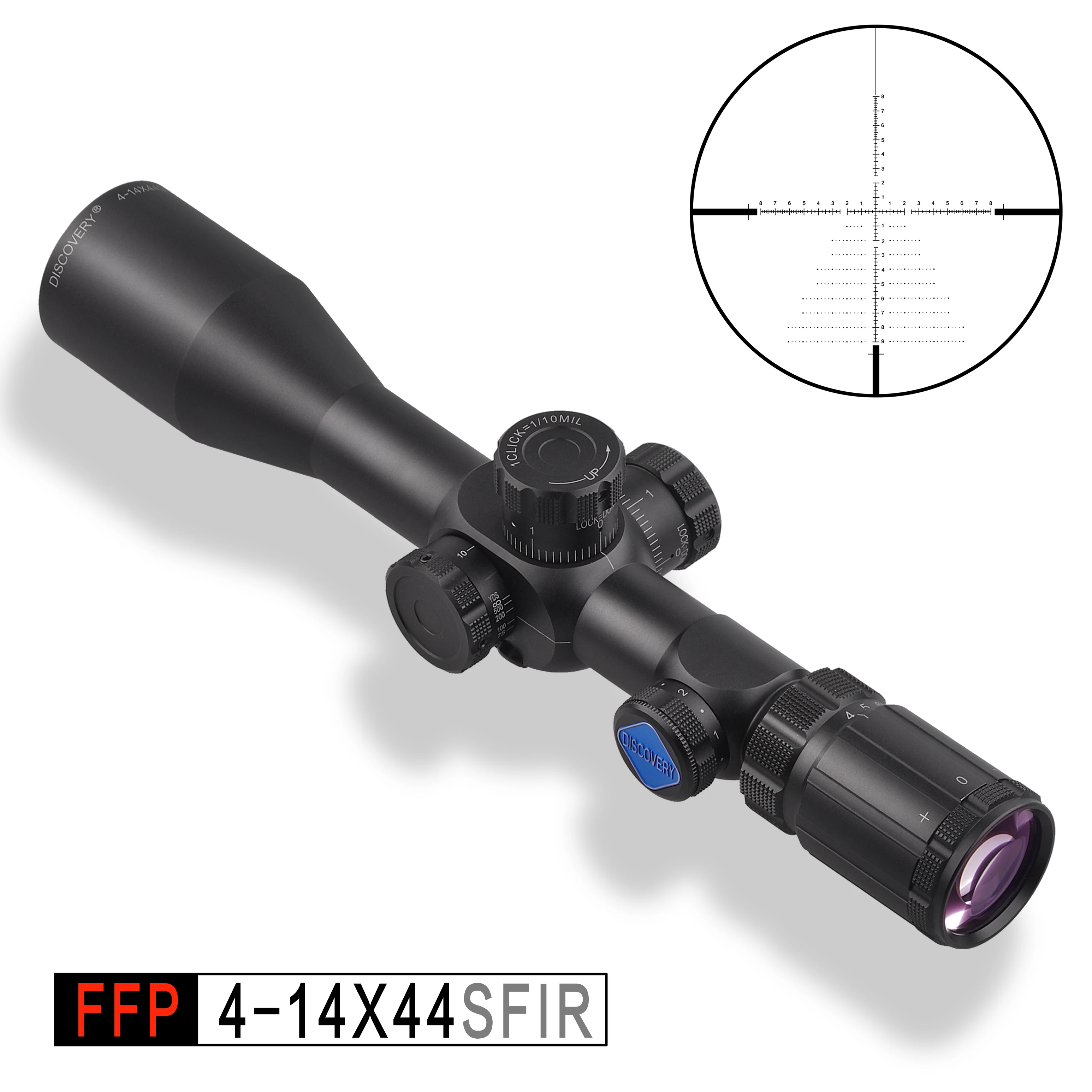 Discovery FFP 4 14 x 44 SFRLIR оптический прицел|first focal plane riflescopes|first planefocal |