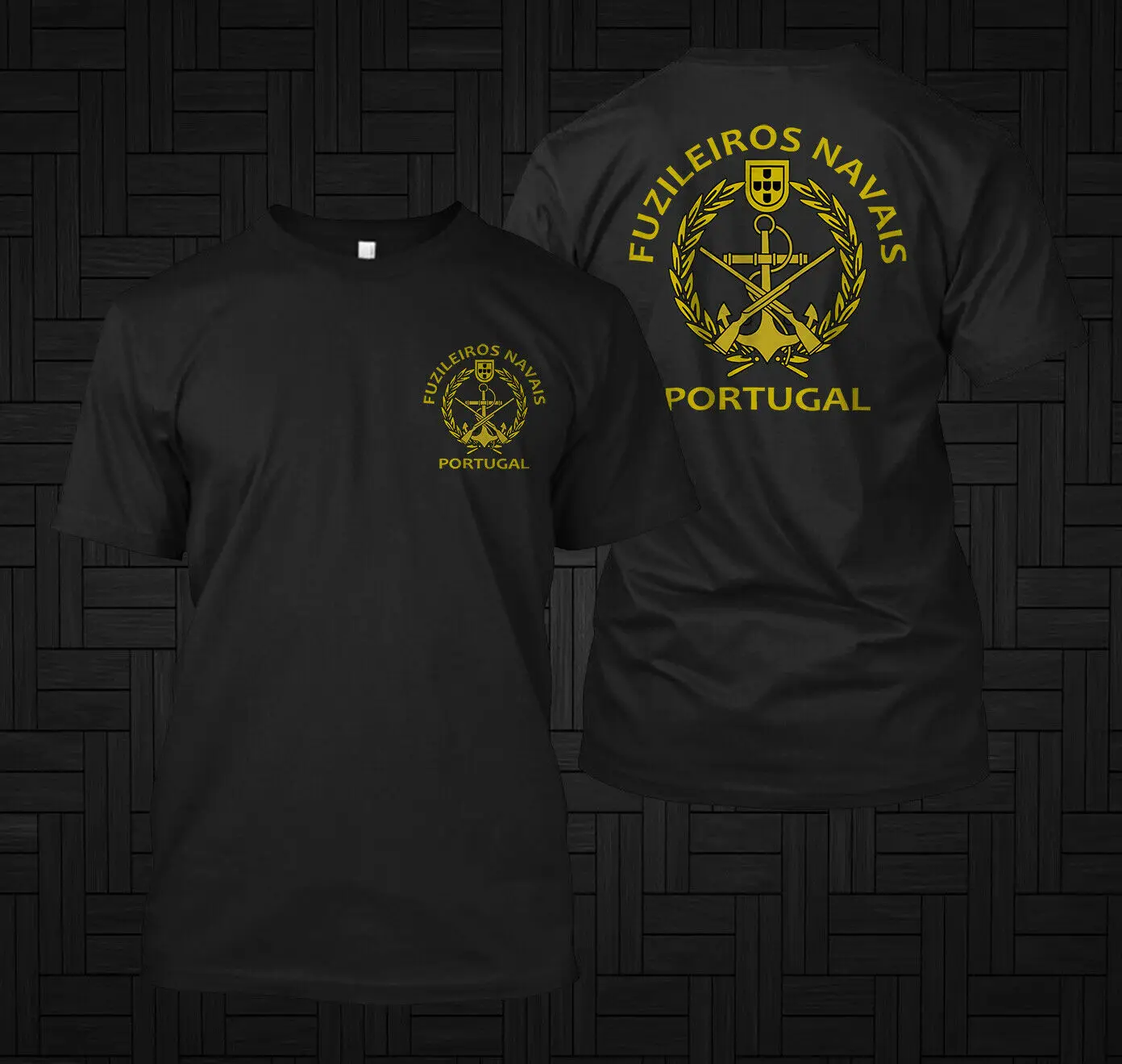 

Portuguese Marine Corps Navy Corpo De Fuzileiros Custom Men T-shirt Black Casual 100% Cotton Shirts Size S-3XL