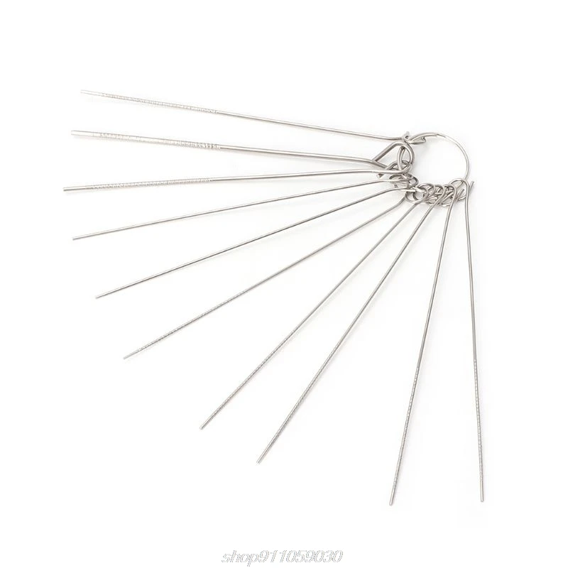

10pcs 0.6mm-1.3mm Guitar Nut Needle Files Nozzle Jet Gas Welding Tip Cleaner J25 21 Dropshipping