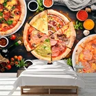 Настенные 3D-обои любого размера на заказ, стерео фоны для декорирования стен, пиццы, закуски, бара, ресторана, свежие обои
