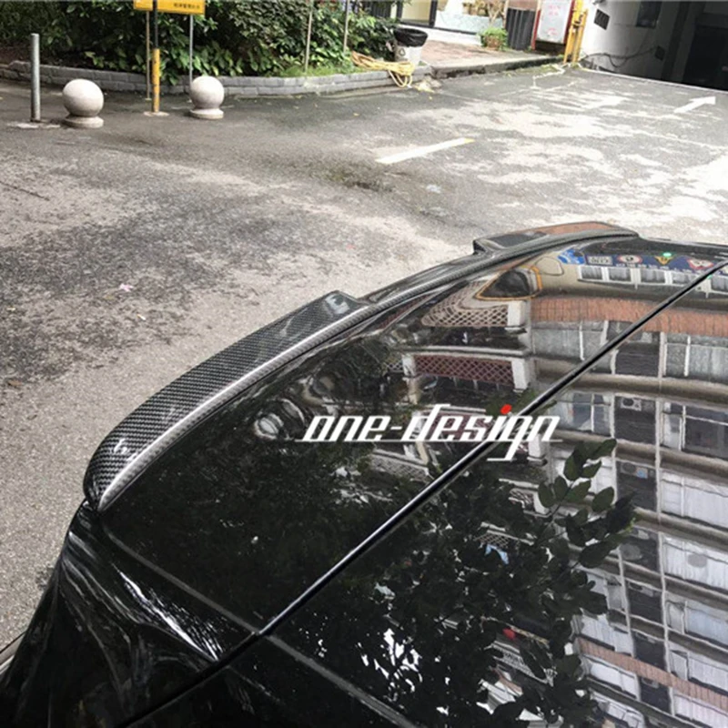 Для VW MK7 спойлер на заднюю крышу из углеродного волокна крылья багажника для