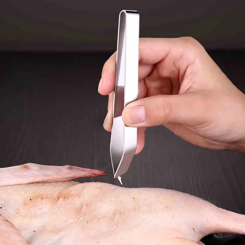 

Fish Bone Tweezers Pincer Stainless Steel Clip Puller Remover Tongs Bone Plucking Clamp Pig Hair Pliers Kitchen Seafood Tools