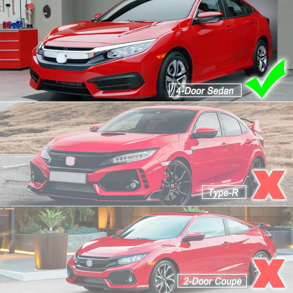 Глянцевый черный задний спойлер для багажника Highkick Duckbill ABS Honda For Civic Sedan 10th V3 2016 2017