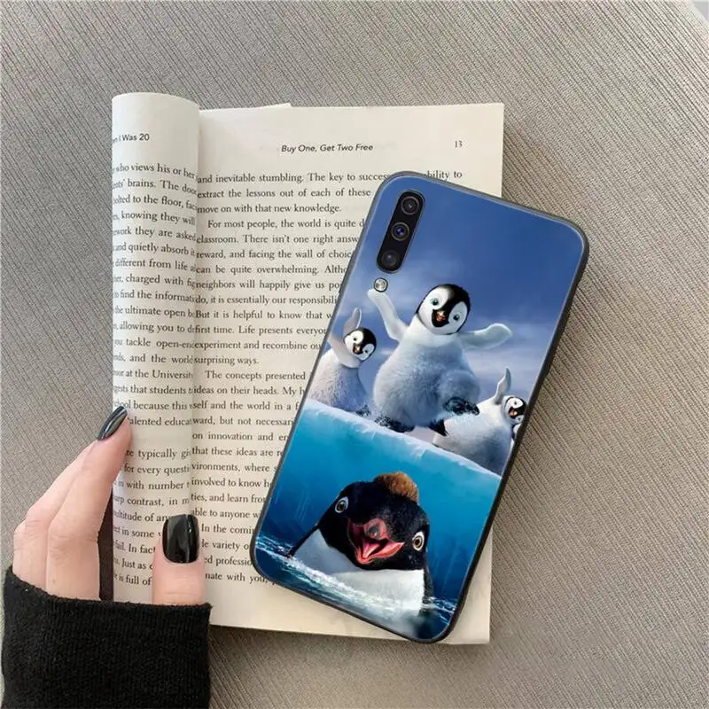 

penguin happy feet shell Phone Case For Samsung galaxy S 9 10 20 A 10 21 30 31 40 50 51 71 s note 20 j 4 2018 plus