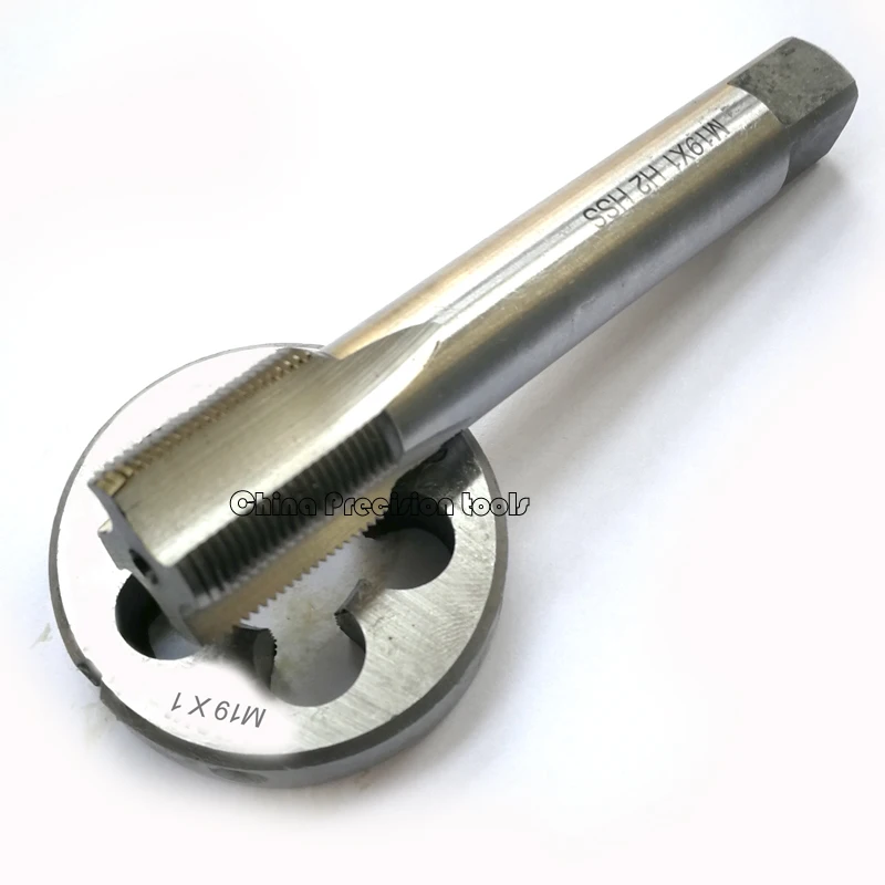 Набор метчиков с метрической резьбой из быстрорежущей стали для правшей и штамповки, 2 шт.