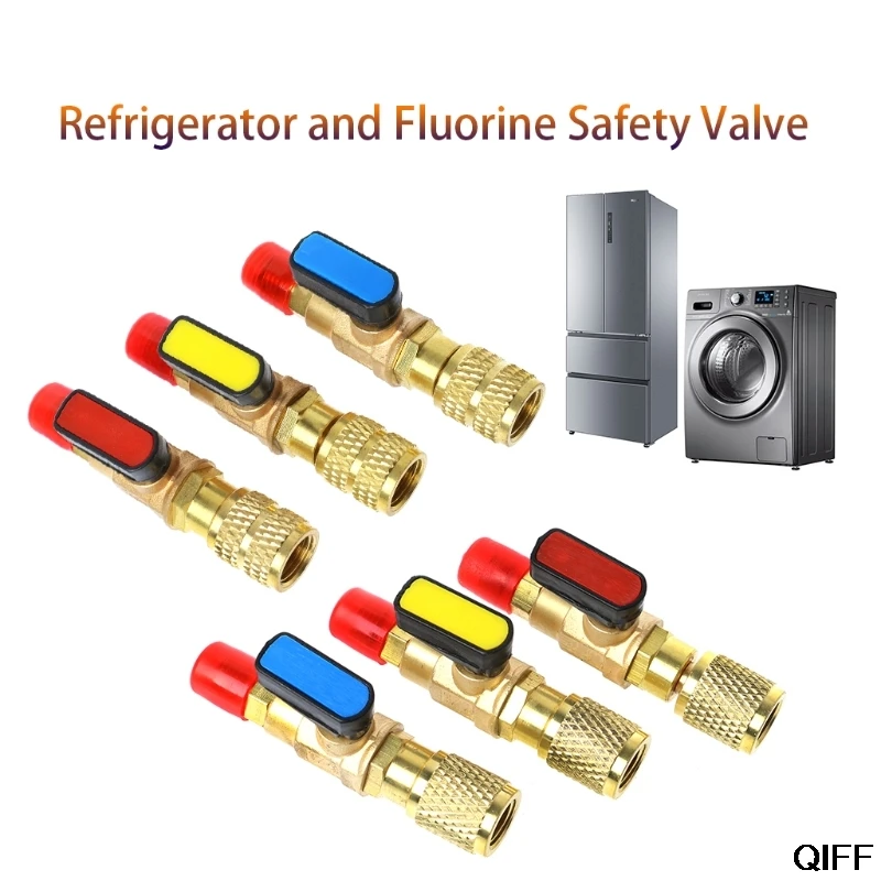 Прямая поставка и оптовая продажа прямой Шаровой Клапан хладагента SAE R410A 1/4
