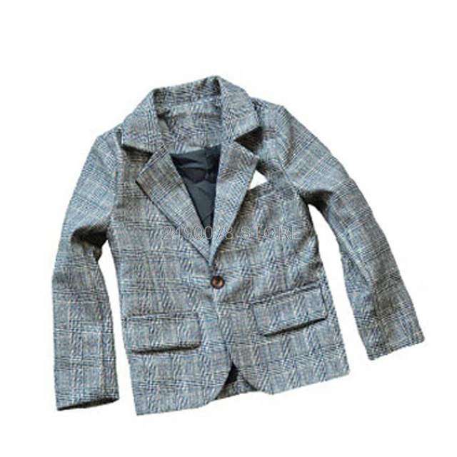 one gary jacket Дизайн; школьный Блейзер для мальчиков на выпускной; детская танцевальная куртка для мальчиков; детская официальная куртка для свадьбы, дня рождения, сцены - Цвет: one gary jacket