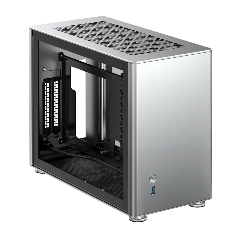 Мини шасси JONSBO A4 Ver1.1 ITX USB3.1 Gen2 Type C маленькое алюминиевое компьютерное