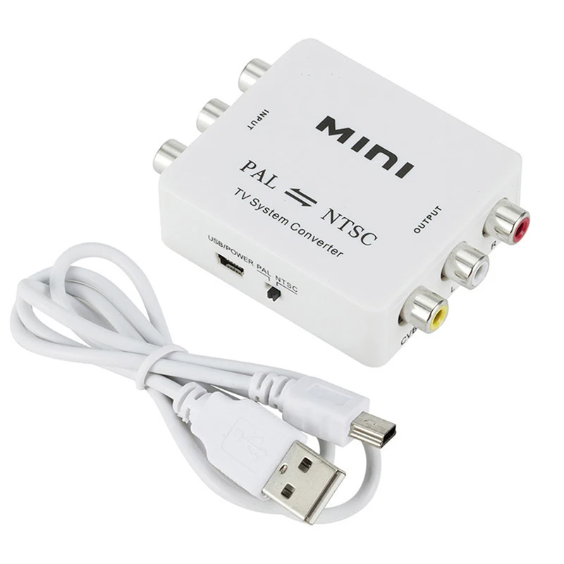 Двунаправленный ТВ переключатель PAL/NTSC/SECAM в PAL/NTSC белый 1 шт.|Адаптеры AC/DC| |