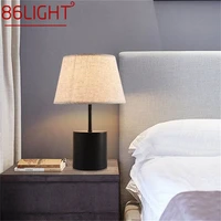 86light modern table lamps simple led desk lighting fabric for home living room bedroom study