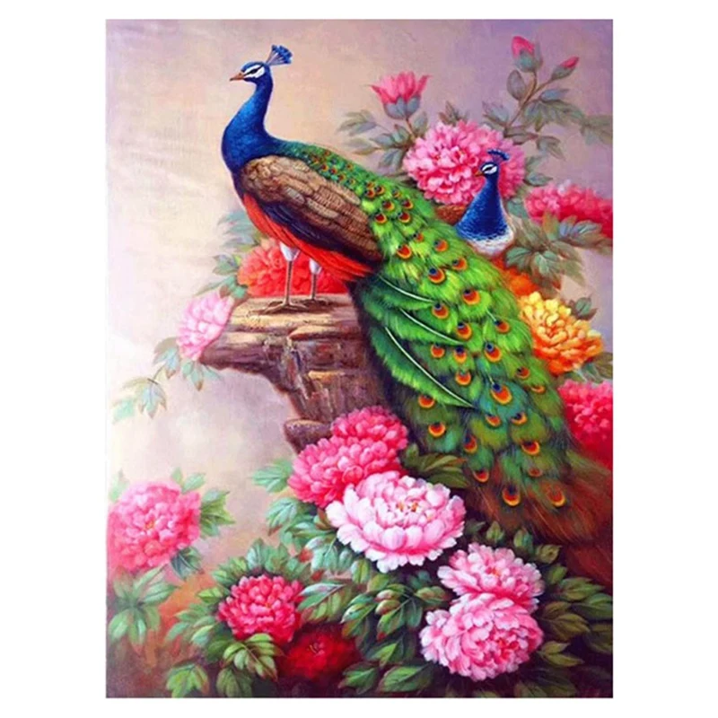 

Full Drill Diamond Painting Beautiful Peacock Diamond Embroidery Diamond Picture of Rhinestones Home Decor