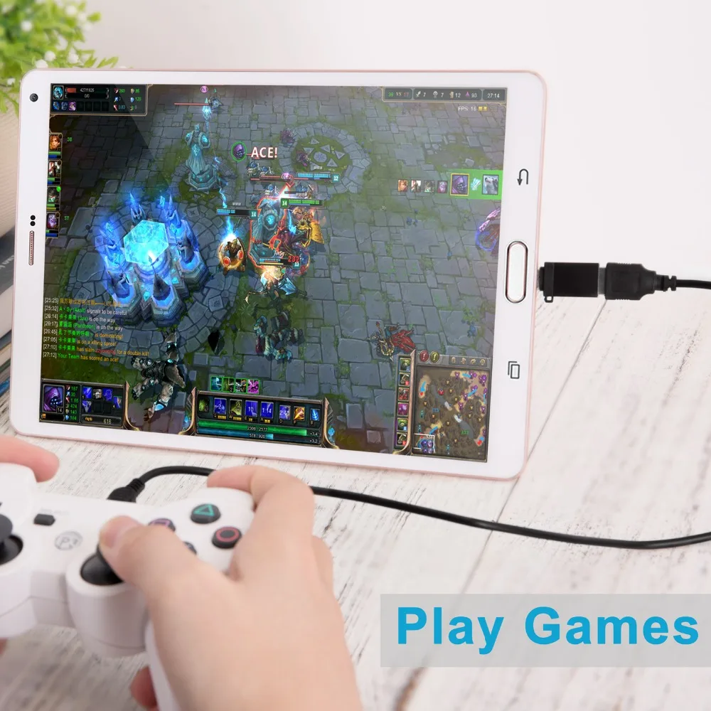 Адаптер Tongdaytech Micro USB OTG переходник с папа на мама брелоком для Android устройств Samsung