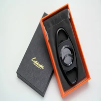 cigar cutter brand new stainless steel metal classic cigar cutter guillotine with gift box christmas cigar scissors gift ct 024
