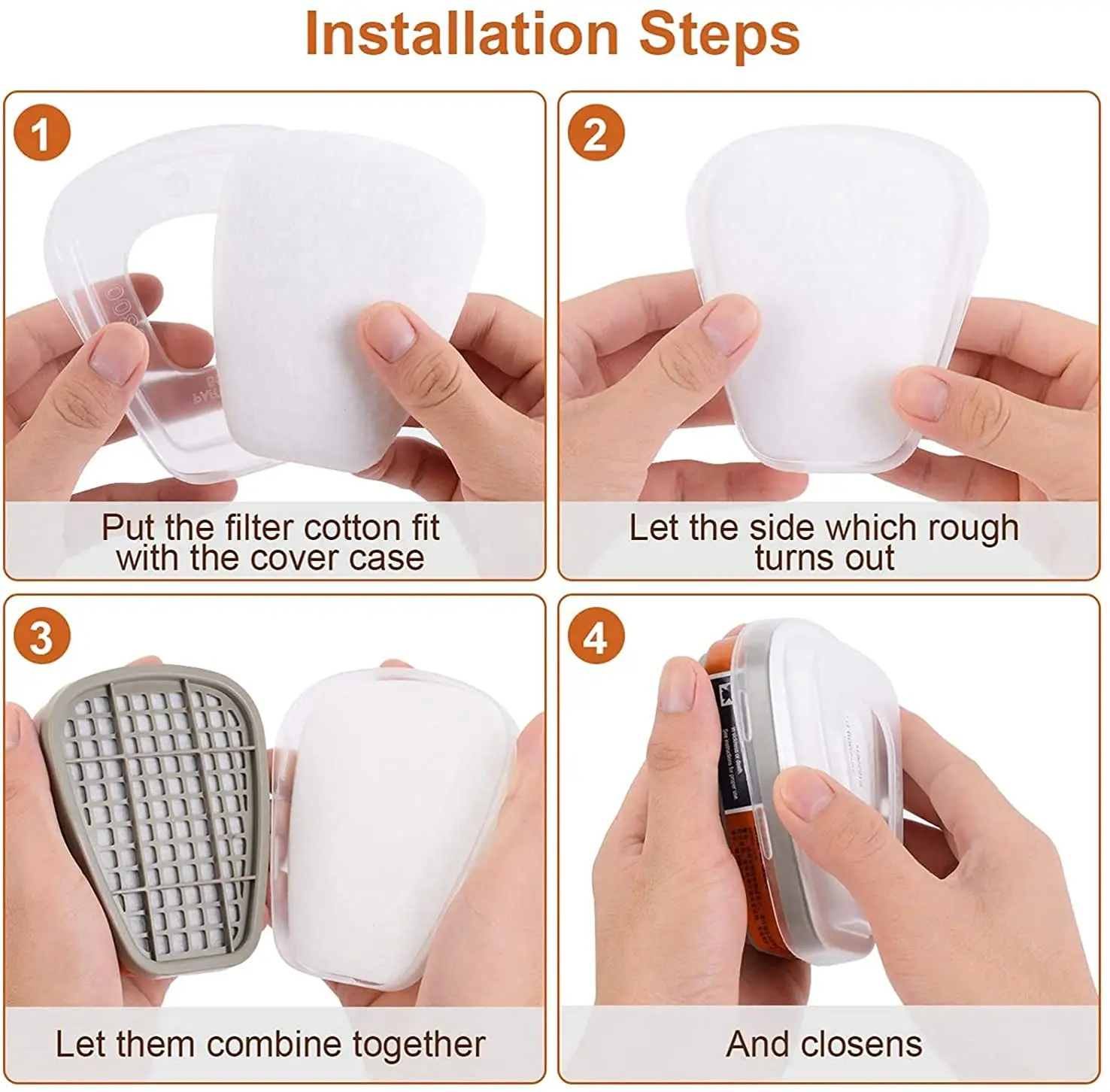 Многоразовый респиратор маска на половину лица Пылезащитная с органическим