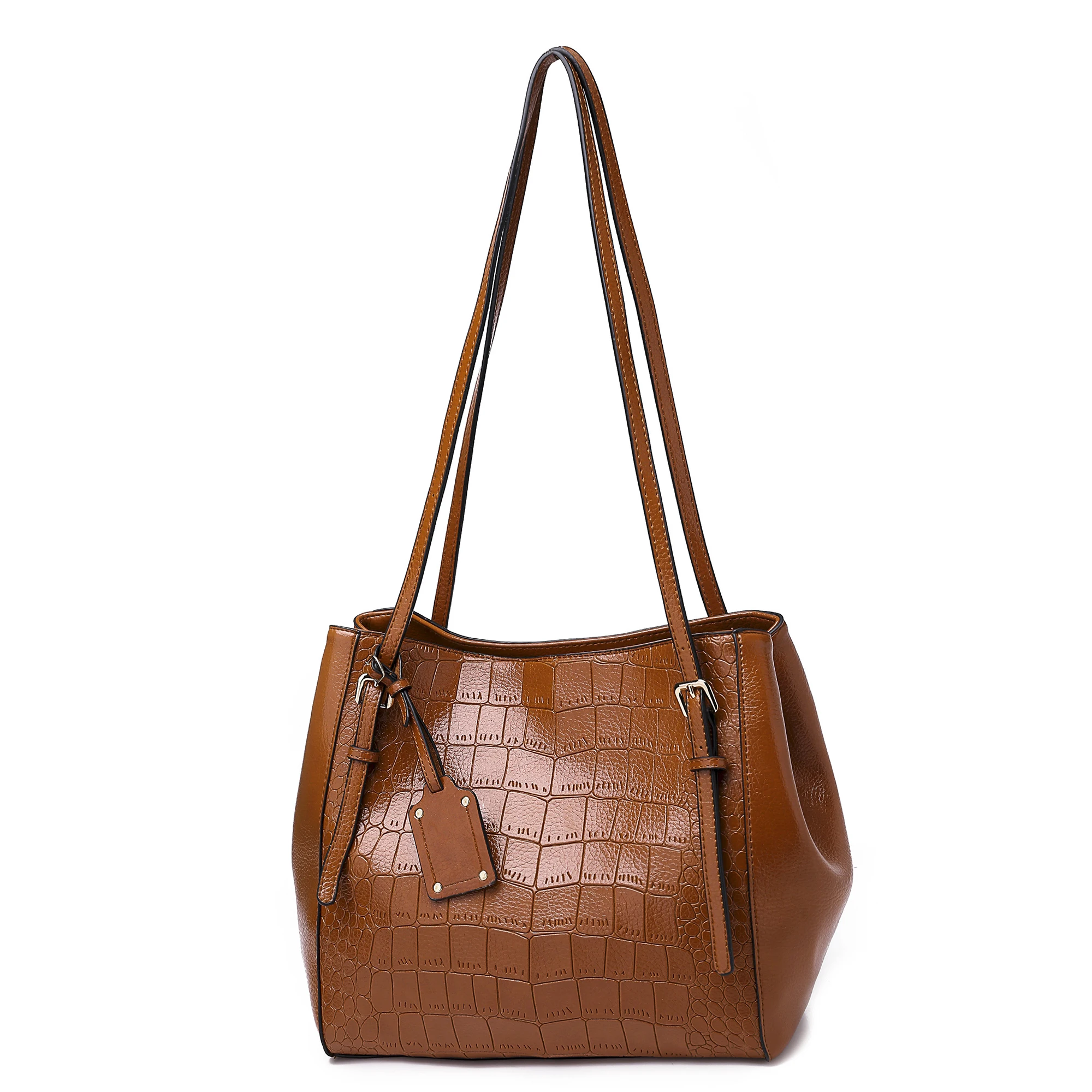 Большая Сумка тоут модная простая Роскошная сумочка с узором под крокодиловую