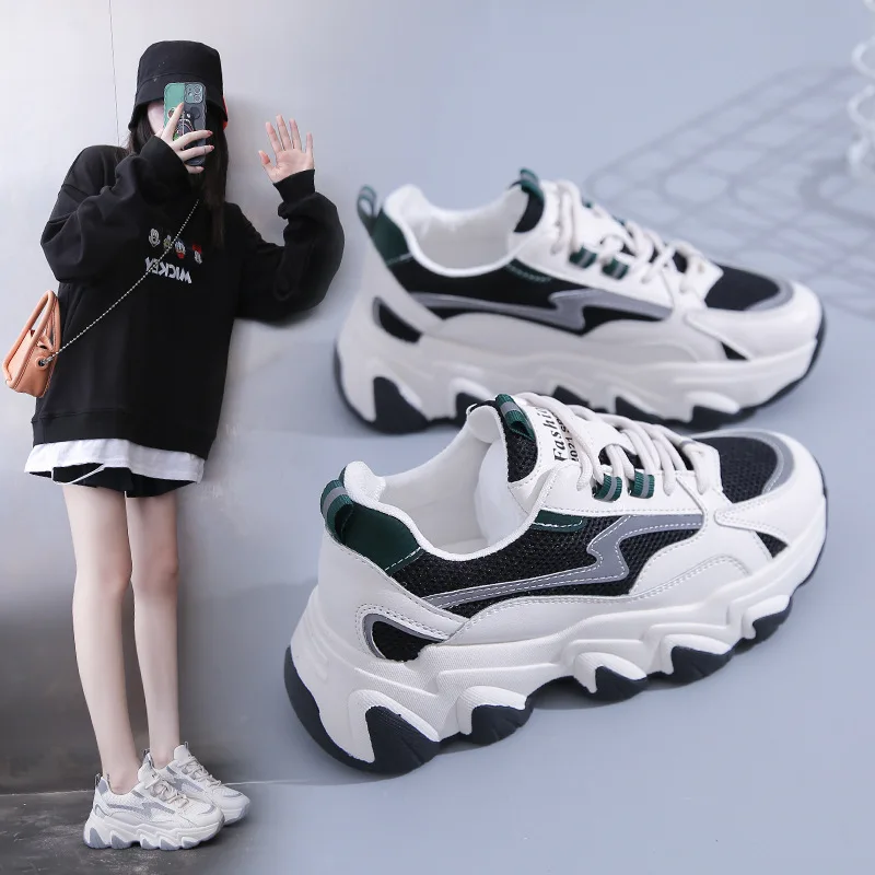 

Fashion old shoes women Korean summer new style thick-soled shoes women's shoes white fashion women's shoes