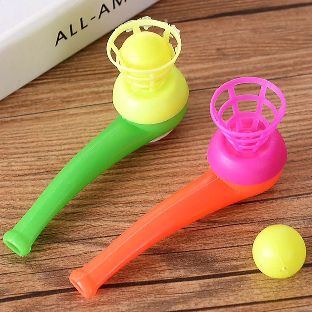 

Corlor Random Cute Little Toy Tobacco Pipe Blowing Ball Nostalgia Suspended Ball Classic Childhood Educational Toys For Children