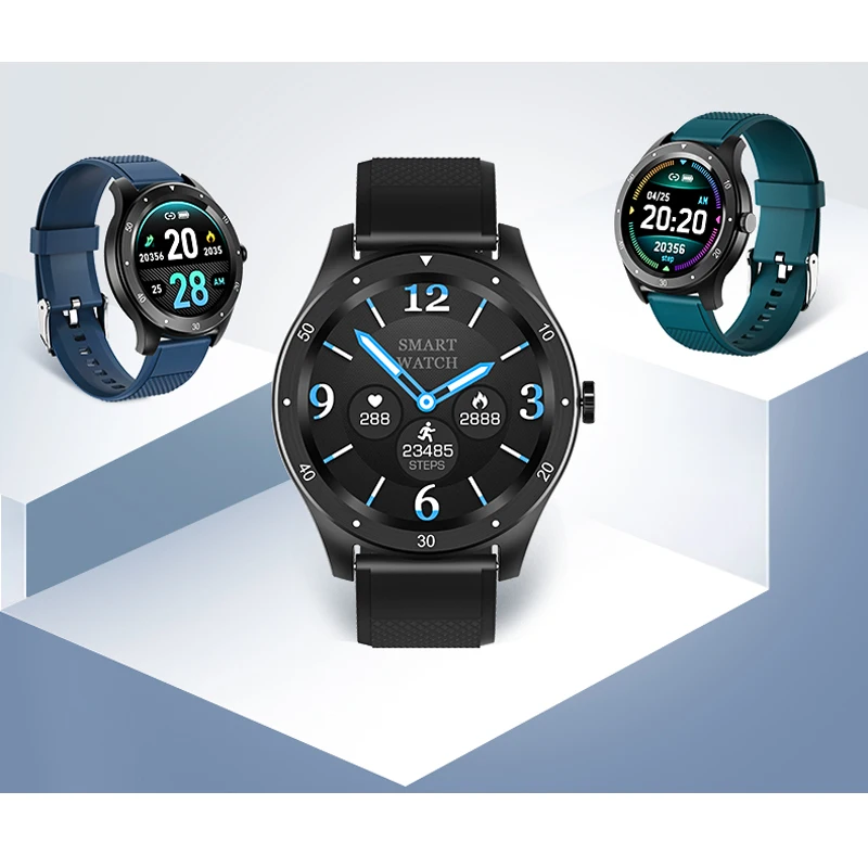 Лидер продаж умные часы с круглым экраном 1 3 дюйма мужские Bluetooth напоминанием о