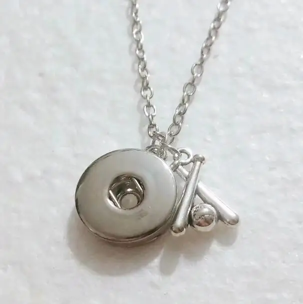 Модное ожерелье из металлического сплава в виде бейсбольной