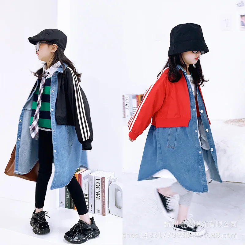 2020 новая весенняя детская одежда повседневное пальто средней длины для отдыха