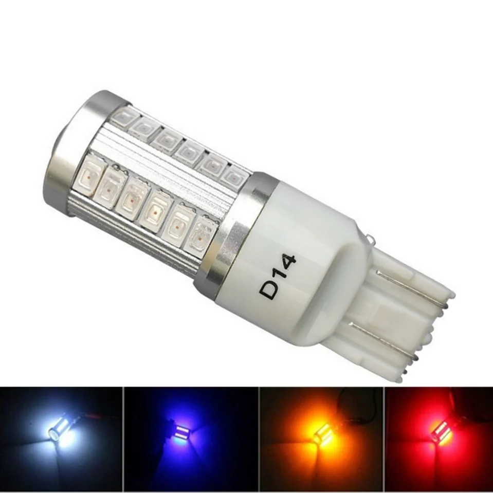Новинка 2019 автомобильная лампа T20 W21/5 W 7443 33 LED 5630 5730 SMD Автомобильные задние