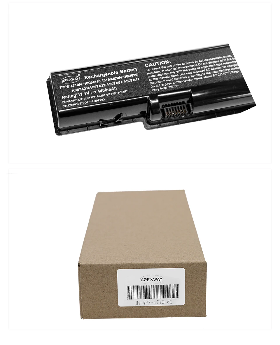 Apexway батарея для acer Aspire 4720G 4720Z 4720ZG 4730 4730Z 4730ZG 4736 4736G 4736Z 4736ZG AS07A51 BT.00606.002 BT.00607.012