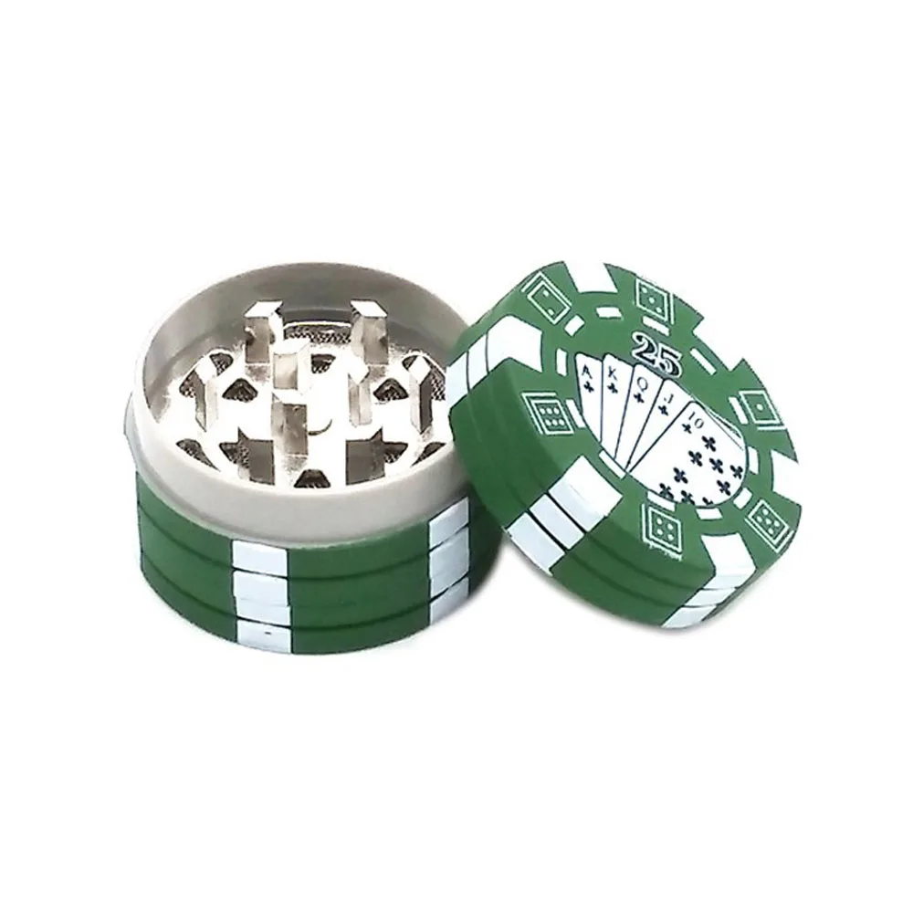 1 шт. 3 слойный измельчитель табака в стиле покера милый и травы измельчители