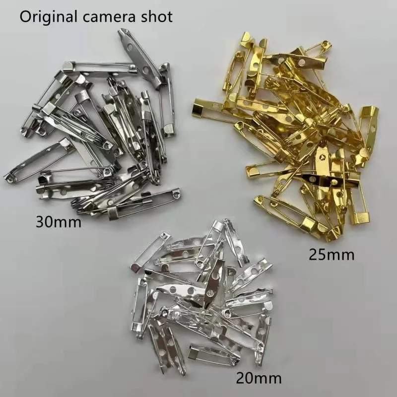 

Пустая основа для изготовления ювелирных изделий «сделай сам», застежка-держатель для броши, застежка для аксессуаров, 60-120 шт./лот, 15/20/25/30 мм