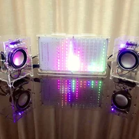 singlechip microcontroller led music spectrum display rhythm flash light electronic training diy parts