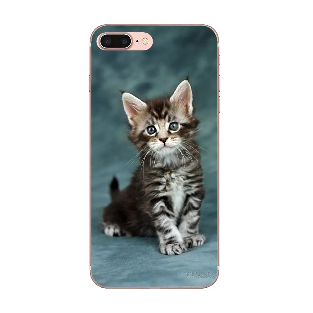 Pet с Мейн куном серебра роскошный Вертикальный чехол для телефона Xiaomi Redmi Mi 4 7A 9T K20