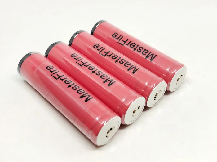 

MasterFire 4pcs/lot Original Sanyo Protected 18650 Rechargeable Li-ion Battery 3.7V 2600mAh Lithium Camera Flashlight Batteries