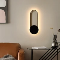 nordic new modern minimalist style bedside background wall corridor aisle creative personality staircase aisle bedroom wall lamp
