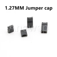 100pcs 1 27mm pitch jumper capshort circuit cap spacing short long type 1 27 connector row stitch short link jumper