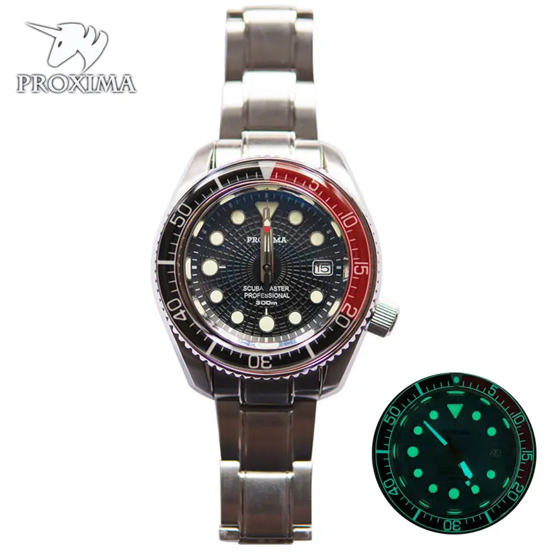 

Proxima Men's Watches 300M Waterproof Automatic Clocks AAA Mechanical Sports Diver Wristwatch Luxury NH35 Sapphire Watch