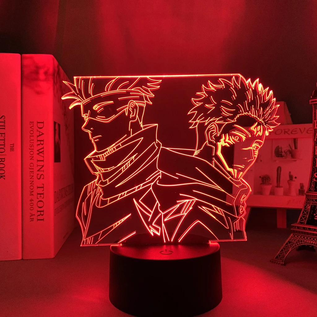 

Nightlight Lamp Satoru Gojo Jujutsu Kaisen 3d Lamp Led Night Light Yuji Itadori for Room Deco Birthday Gift Anime Light