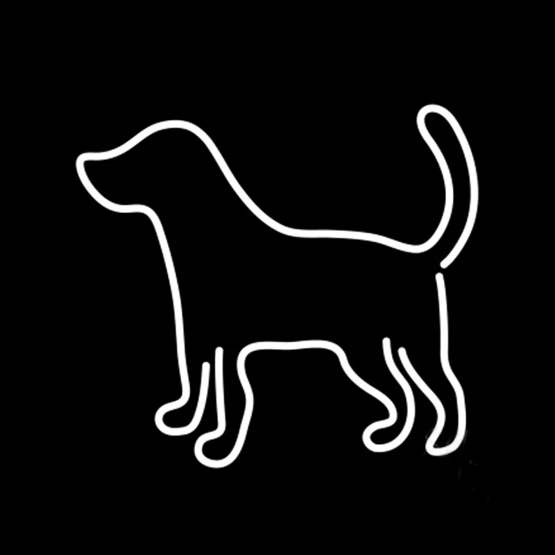 

Lovely Dog Neon sign Handmade Real Glass Tube Bar Store Motel Restaurant Home Decoration Gift Clinic Display Light Lamp17"X14"