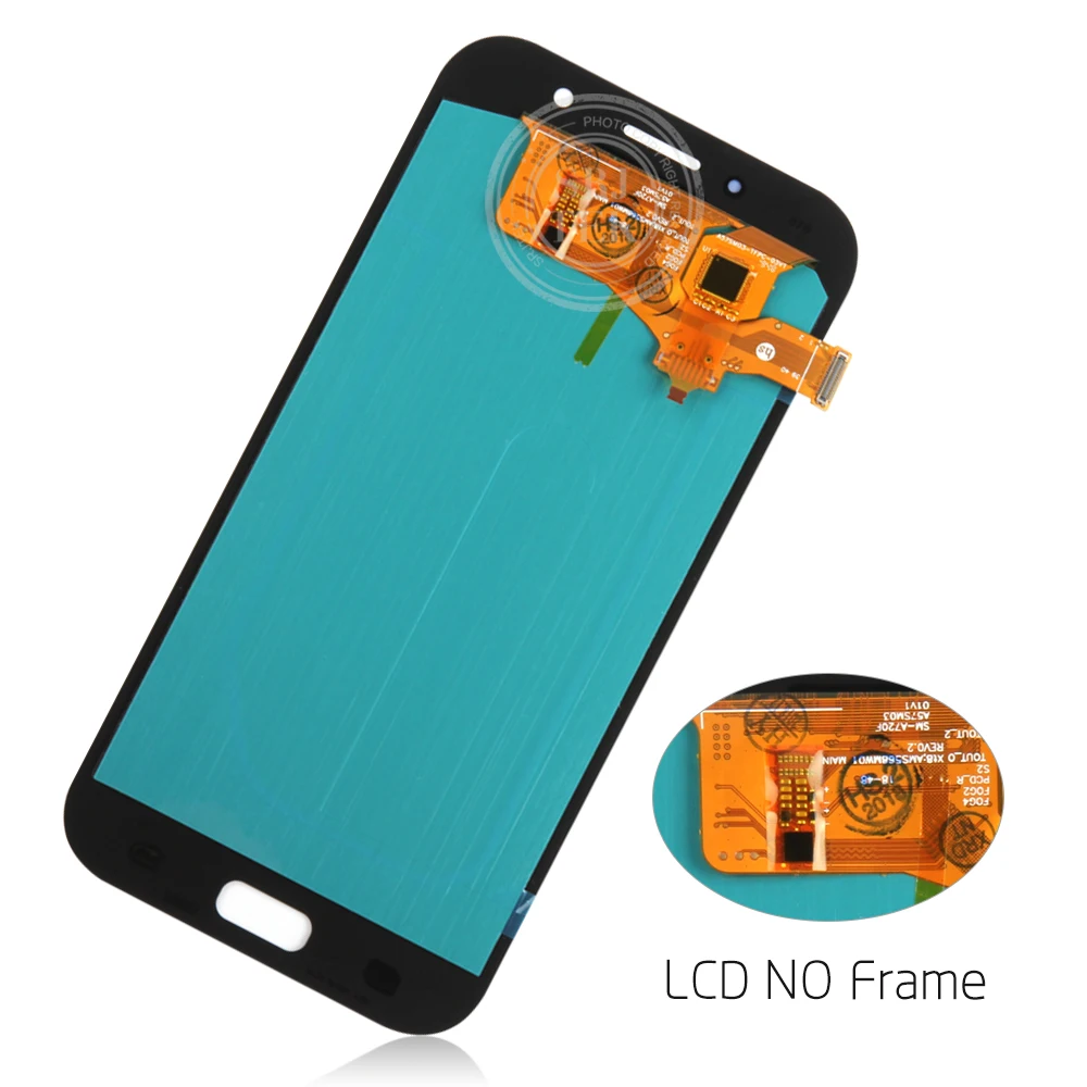 ЖК дисплей 5 7 дюйма TFT/OLED для Samsung Galaxy A7 2017 A720 A720F A720M A720Y сменный сенсорный экран с