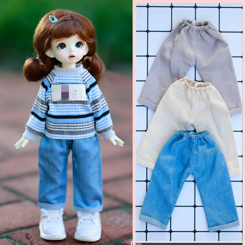

1 / 6 points BJD.YOSD Babys clothes accessories big six pants versatile casual wide leg pants