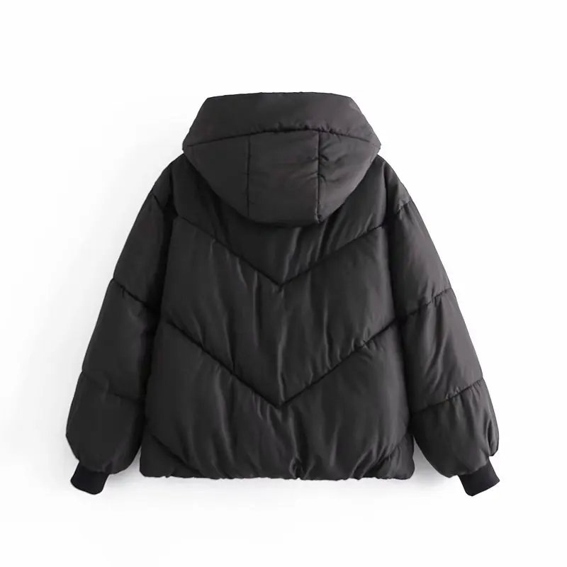 KEYANKETIAN ZA Fashion Thicken Warm Hooded Loose Cotton Jacket Jacket Retro Long Sleeve Women's Jacket Chic Top Women's 2021