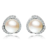 925 sterling silver earrings natural freshwater pearl studs earrings with pearls pearl earrings earrings for women