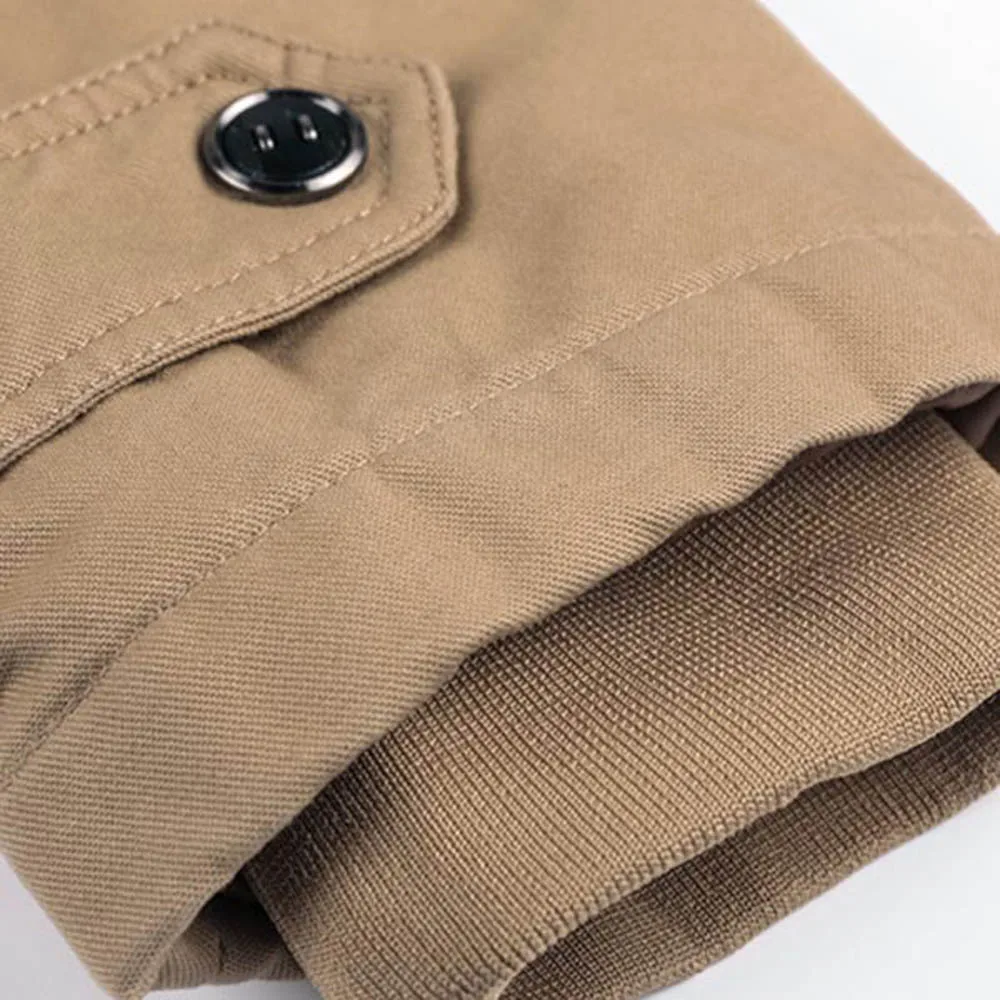 Мужская куртка на молнии с длинным рукавом ROSEGAL повседневная подкладкой из