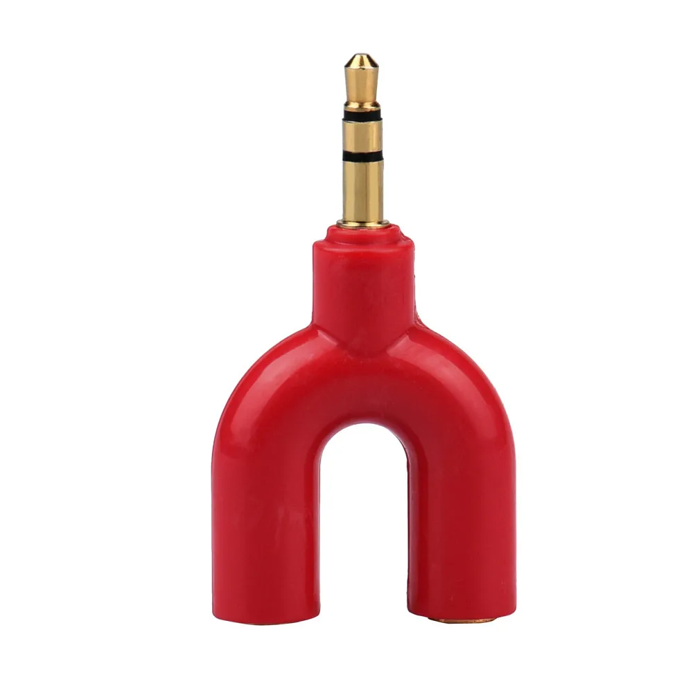 CARPRIE 3.5 mm Stereo Audio Y-Splitter 2 Female to 1 Male Cable Adapter for Mobile phone Earphone PC Laptop Computer