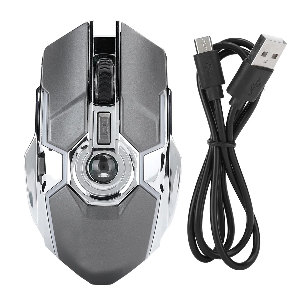 

Игровая мышь T30 2,4G с беспроводной зарядкой, Механическая игровая мышь с Цветной подсветкой