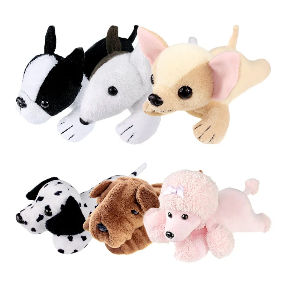 

Plush Toy Dogs Head Soft Stuffed Boys Girls Toys Animals Small Poodle Bull Terrier Dalmatian Chihuahua Sharpei Boston Home Decor