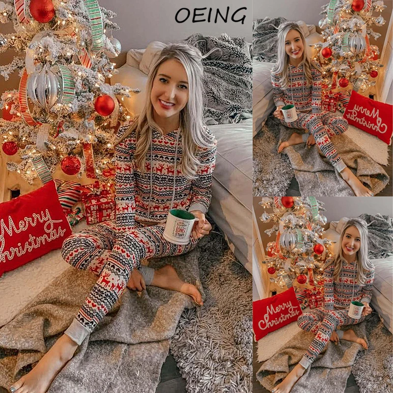 

Зима 2021, повседневные модные костюмы из двух предметов: толстовка с зеркальным принтом и штаны