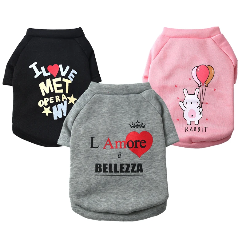 Модный мультяшный любимец толстовка с капюшоном одежда для маленьких собак