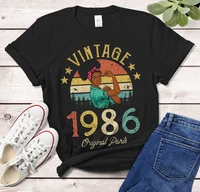 vintage 1986 t shirt african women gift made in 1986 36th birthday years old gift girl wife mom birthday idea funny cotton shirt