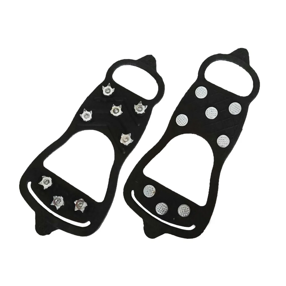 

8 Teeth Cleats Outdoor Crampons Traction Overshoe Ice Gripper Spikes Anti-Slip Climbing Hiking Winter Snow Camp Walk Anti Skid