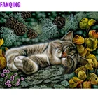 Алмазная живопись кот Вышивка крестом Алмазная вышивка Животные распродажа Стразы арт Подарочная бусина наборы изображений Настенный декор