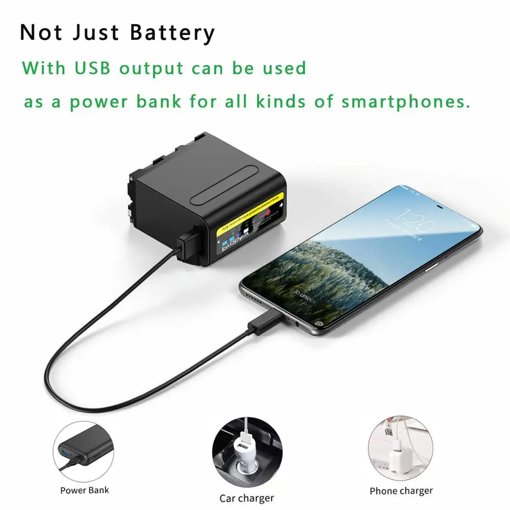 Probty 8800mAh NP-F980 NPF960 NPF970 аккумулятор с USB-выходом зарядки для Sony | Электроника